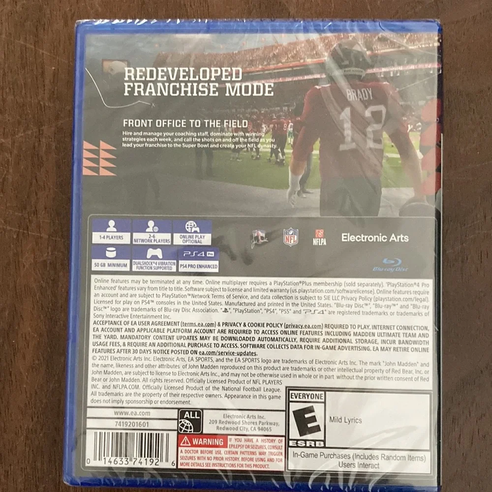 EA Sports NFL Madden22 Football PS4 Game NEW